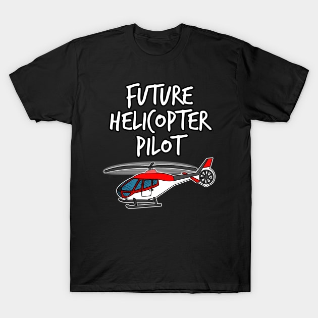 Future Helicopter Pilot Doodle (Red) T-Shirt by doodlerob